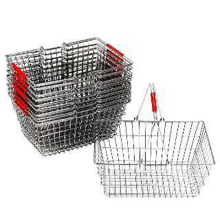 Steel shopping handbasket