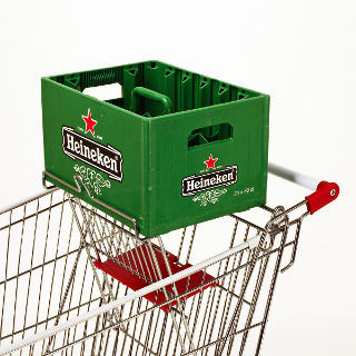 Crate carrier mounted on child seat